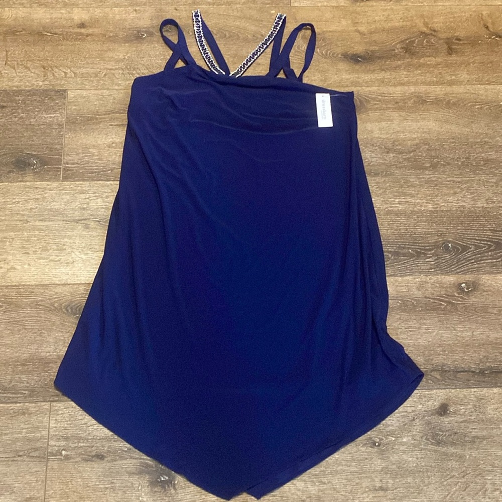 Dress‎ Barn navy dress 12 NWT